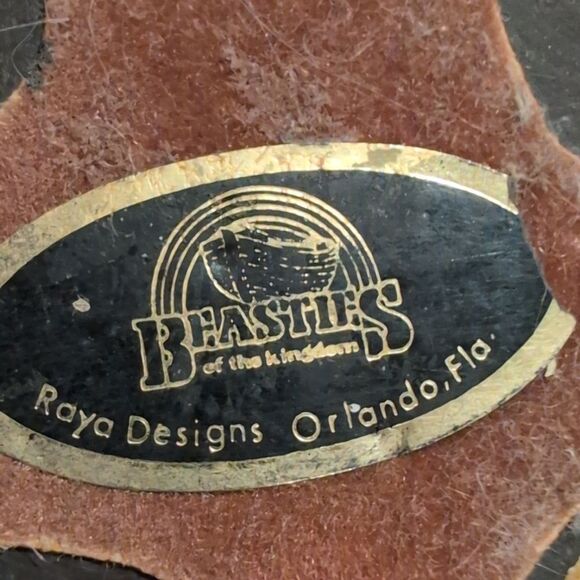 Vintage John Raya 1984 Cute Linus Lionel Lion Figurine The Beasties Collection - Picture 6 of 8